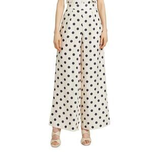 Cara Cara Josephine Wide Leg Pants in Classic Egret Dot 4